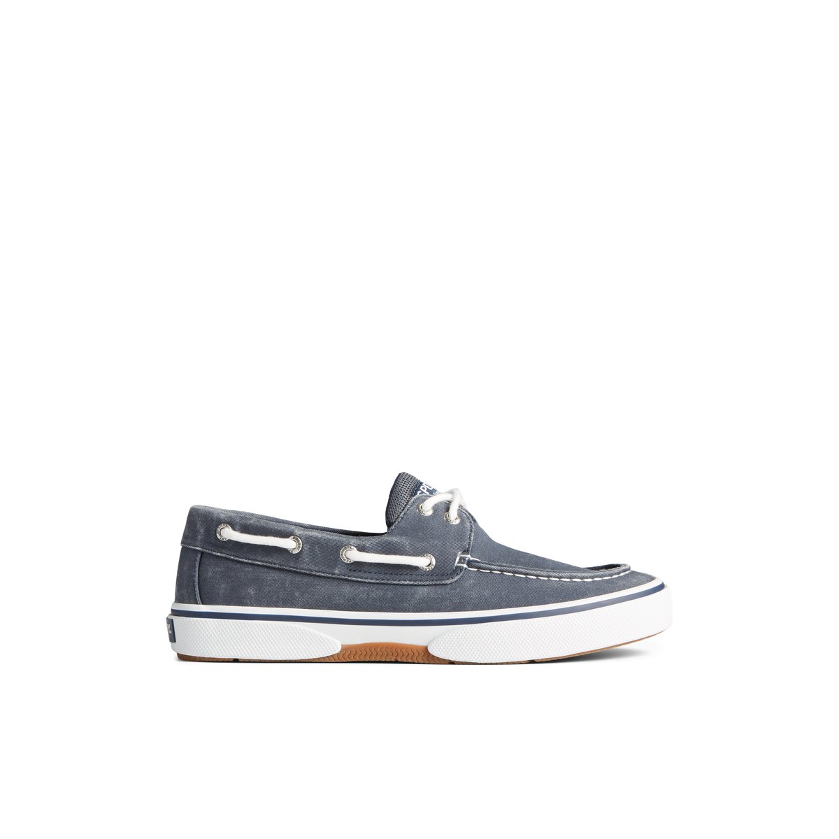 Halyard 2 Eye Salt Washed Boat Shoe Navy Men s Sneakers Sperry US